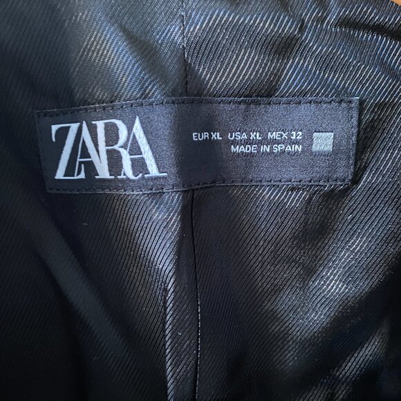 ZARA Tailored Tuxedo Blazer with Satin Lapels - Picture 4 of 7